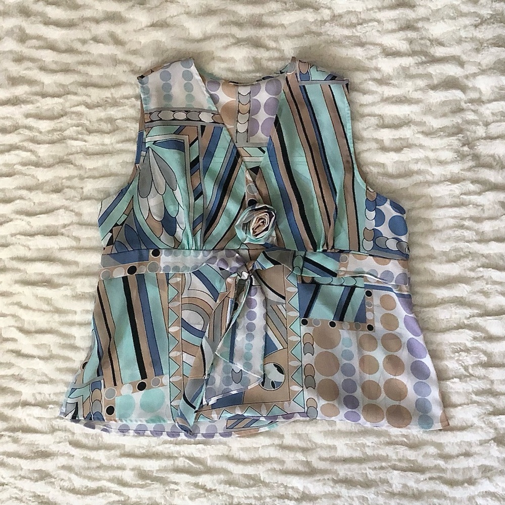 JAIPUR Patterned Retro Women’s Tank Top, Size L